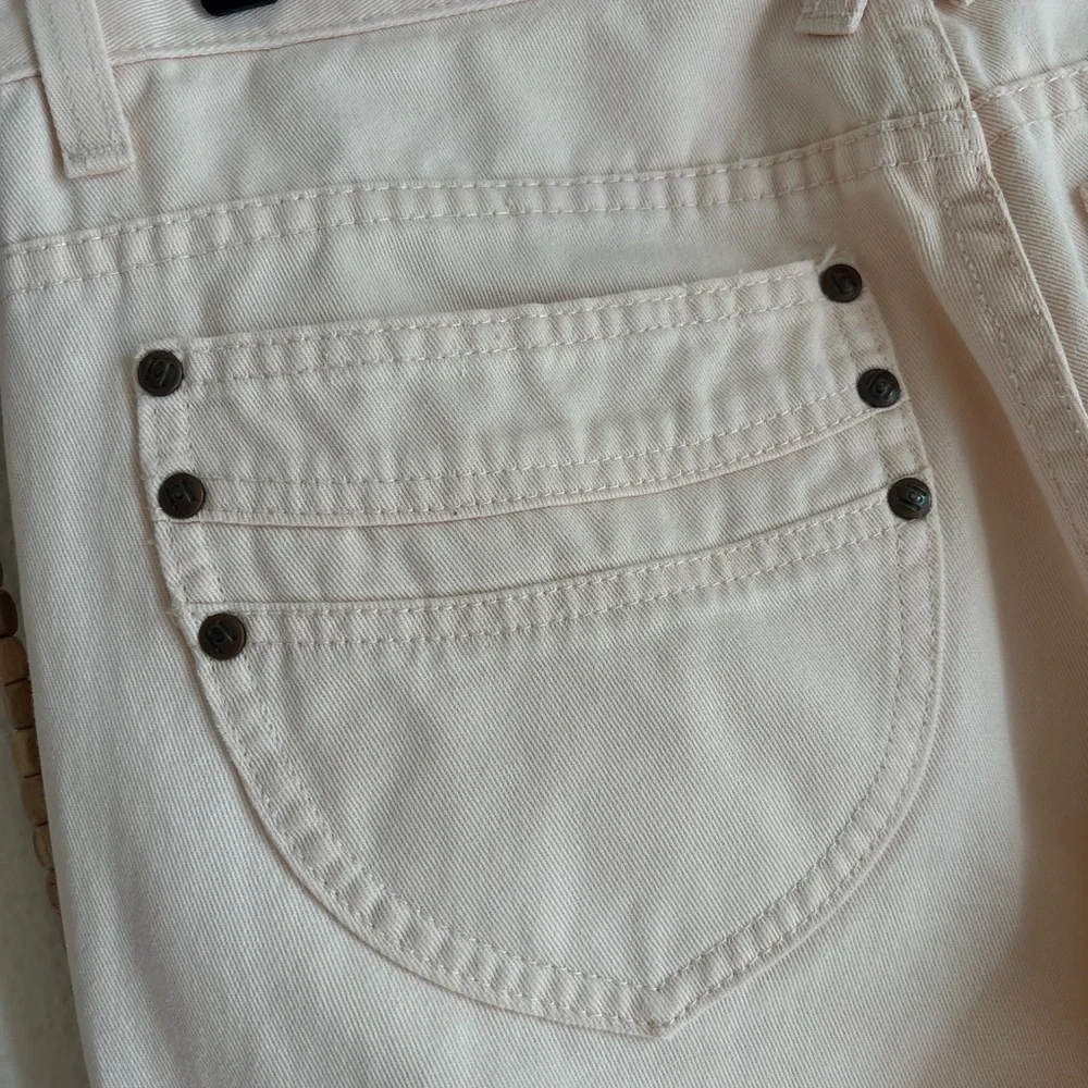 Vintage LEI Y2K 2000s Light Tan Low Rise Bootcut  Boho Made in USA Denim Jeans